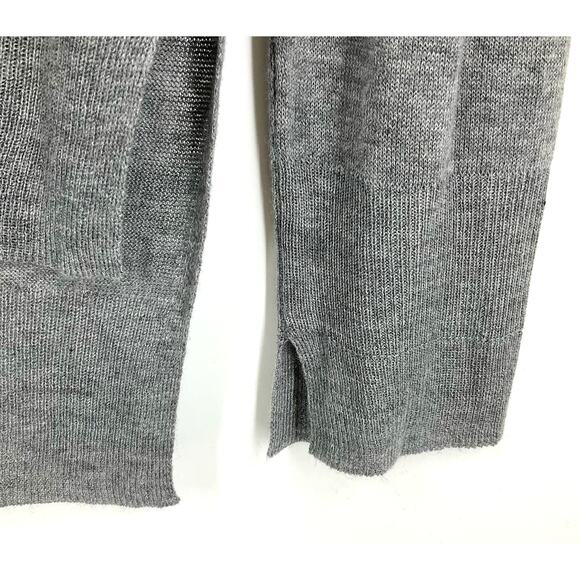Zara Knit Gray Knit Top Long Sleeves Women's Medium Super Soft - Picture 6 of 7